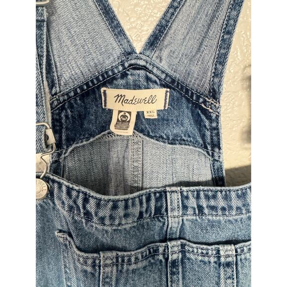 Madewell Straight Leg Denim Overalls Size XXL - Picture 2 of 4